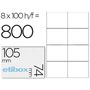 ETIBOX ETIQUETA ILC 105x74mm 8x100-PACK 100325